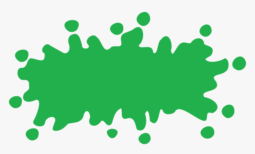 Green Cliparts Transparent Slime - Green Splat Png, Png Download