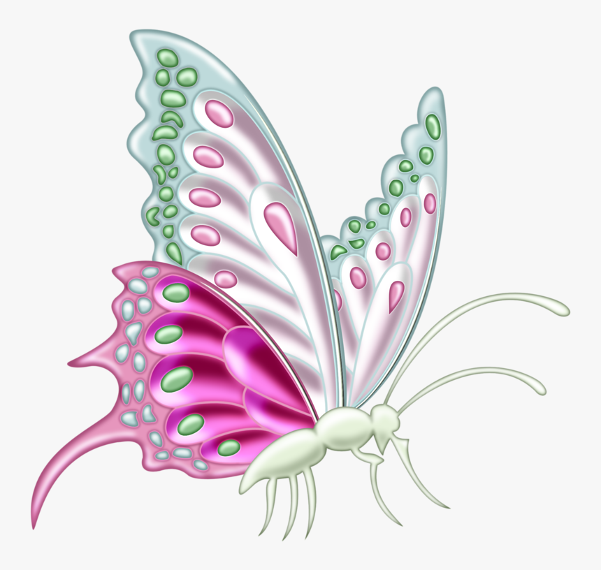 ‿✿⁀butterflies‿✿⁀ Butterfly Dragon, Butterfly Clip - Papillon Clipart, HD Png Download, Free Download