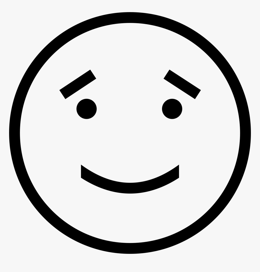 Sincere Smiley Face - Sad Face Clipart Transparent, HD Png Download, Free Download