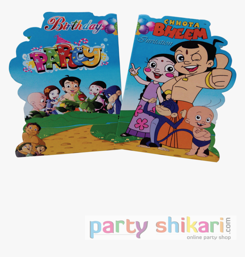 Chota Bheem Png Images - Chota Bheem Birthday Invitation Template, Transparent Png, Free Download