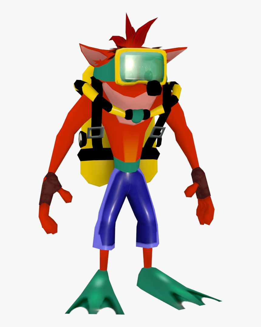 Crash Bandicoot The Wrath Of Cortex Scuba Gear - Crash Bandicoot Scuba Gear, HD Png Download, Free Download