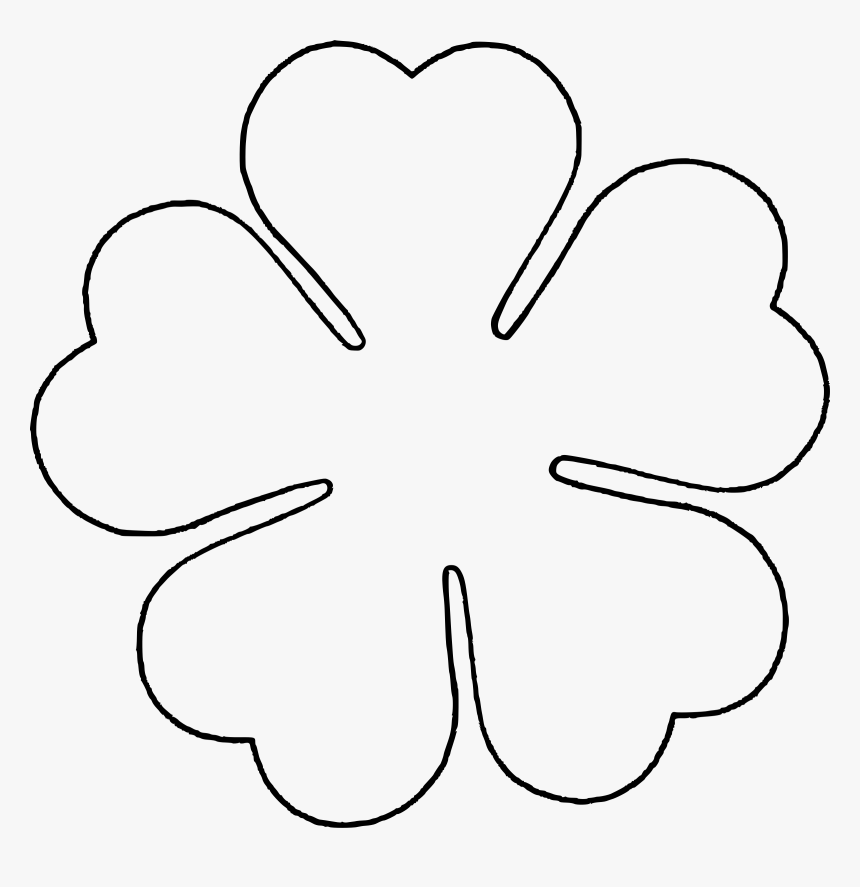 5 Petal Flower Template