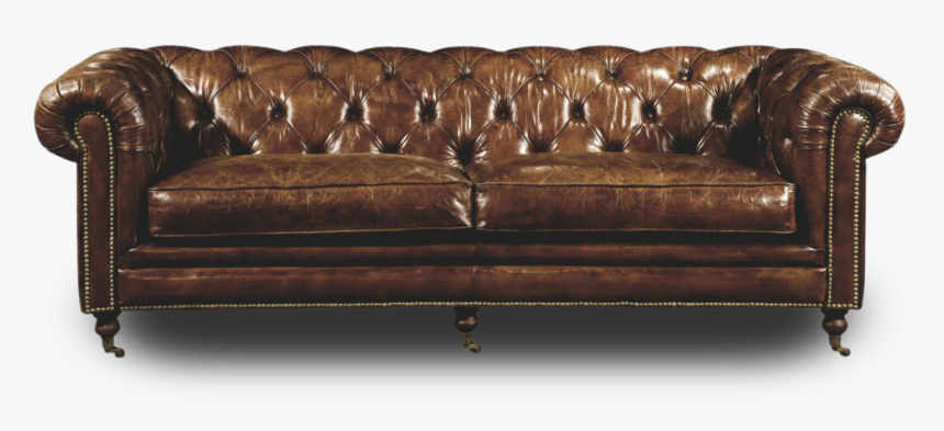 Tan Leather Chesterfield Sofa, HD Png Download, Free Download