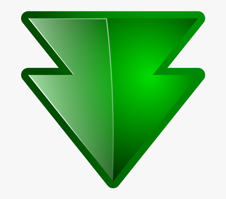 Down Arrow Green - Down Double Arrow Green Png, Transparent Png, Free Download