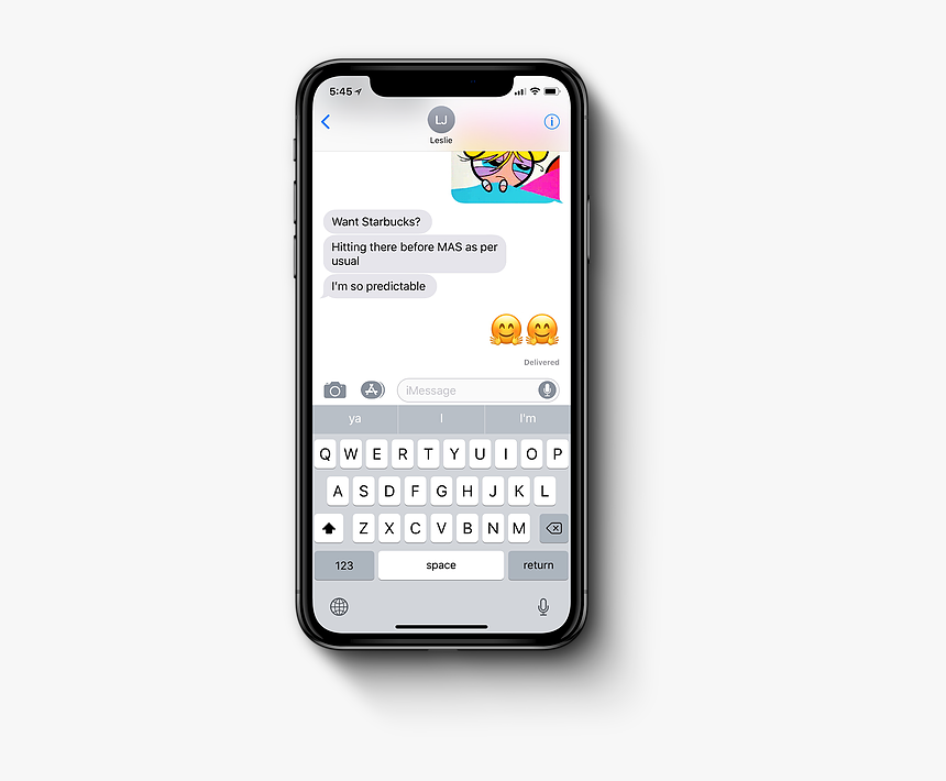 Iphone1 - Iphone X Text Message, HD Png Download, Free Download