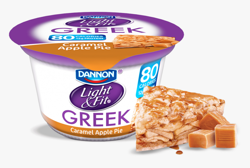 Caramel Apple Pie Greek Yogurt - Light And Fit Greek Strawberry Yogurt, HD Png Download, Free Download