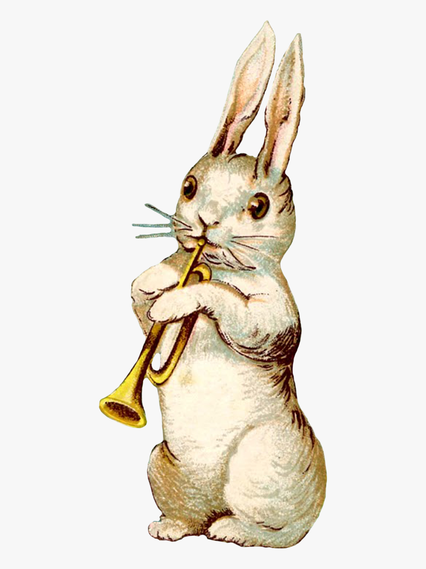 Download Vintage Easter Bunny Transparent Hd Png Download Kindpng