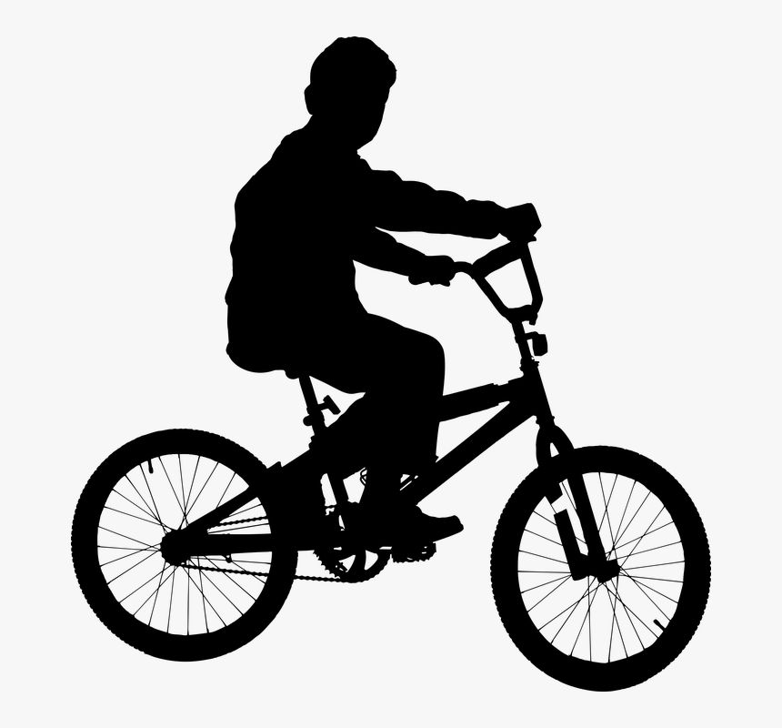 Boy, Bicycle, Silhouette, Male, Playing, Fun, Bike - Cannondale Rz One Twenty 2, HD Png Download, Free Download