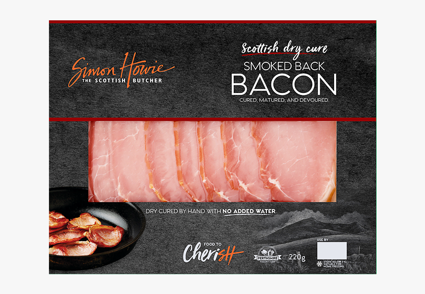 Simon Howie Smoked Bacon - Simon Howie Smoked Dry Cure Back Bacon, HD Png Download, Free Download