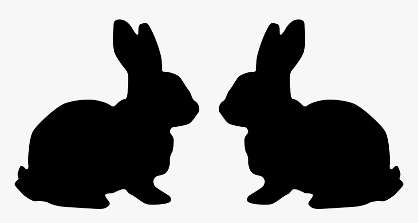 Hare Easter Bunny White Rabbit Clip Art - Black And White Rabbit