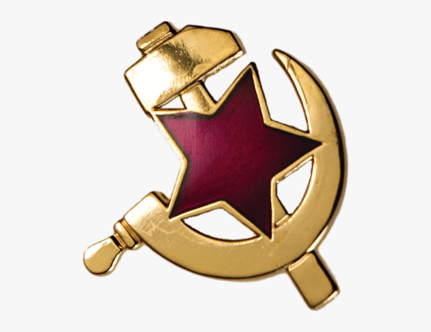 Hammer And Sickle Pin - Hammer And Sickle Badge Png, Transparent Png, Free Download