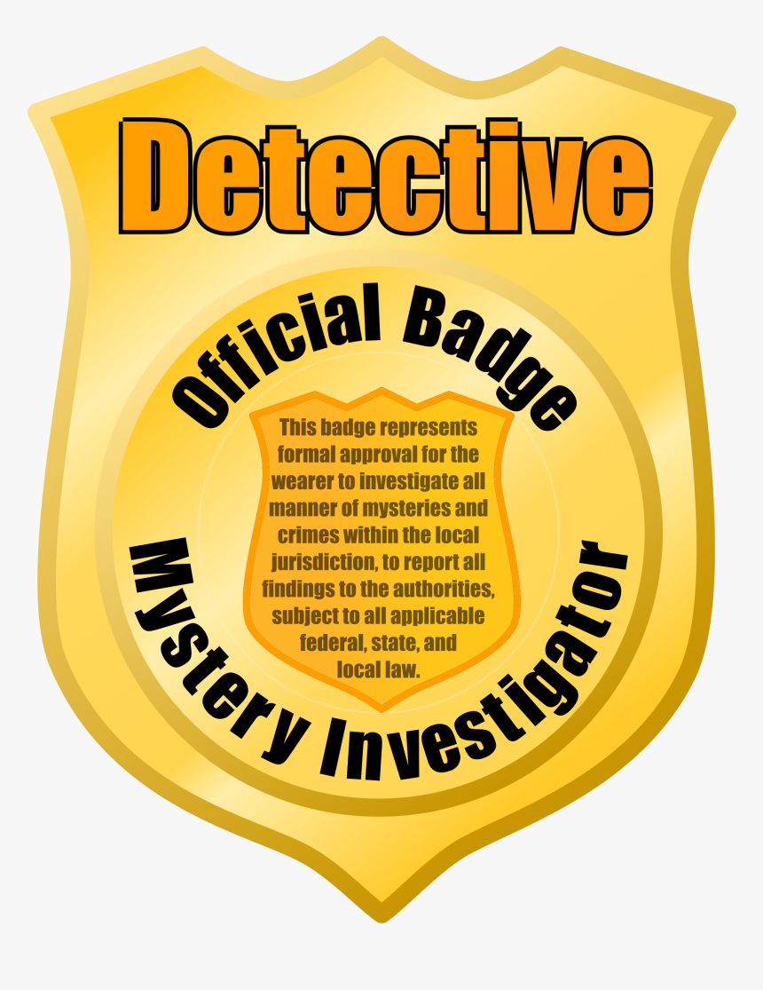 Detective Police Badge Png, Transparent Png, Free Download