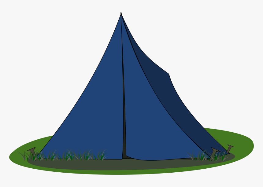 Blue-tent - Tent Png Clipart, Transparent Png, Free Download