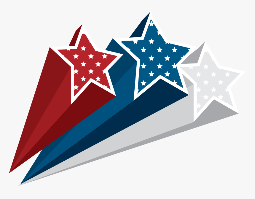 Fourth Of July Stars Clipart, HD Png Download, Free Download