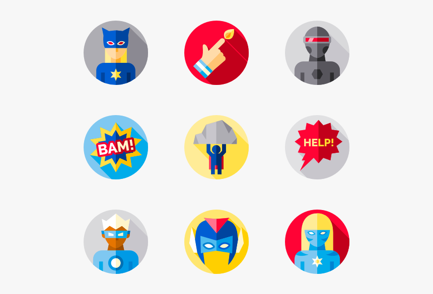 Superhero - Woman Icon Vector Png, Transparent Png, Free Download