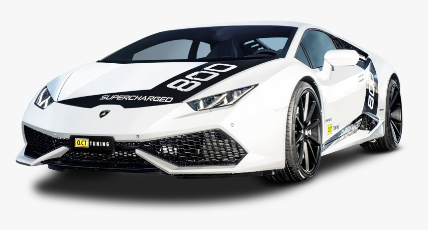 White Lamborghini Huracan O Ct800 Supercharged Car - Lamborghini Huracan Oct, HD Png Download, Free Download