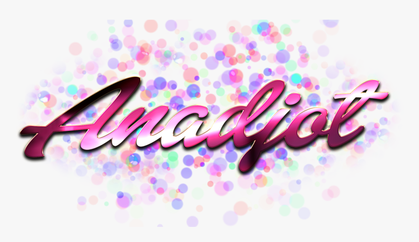 Anadjot Name Logo Bokeh Png - Lavanya Name, Transparent Png, Free Download