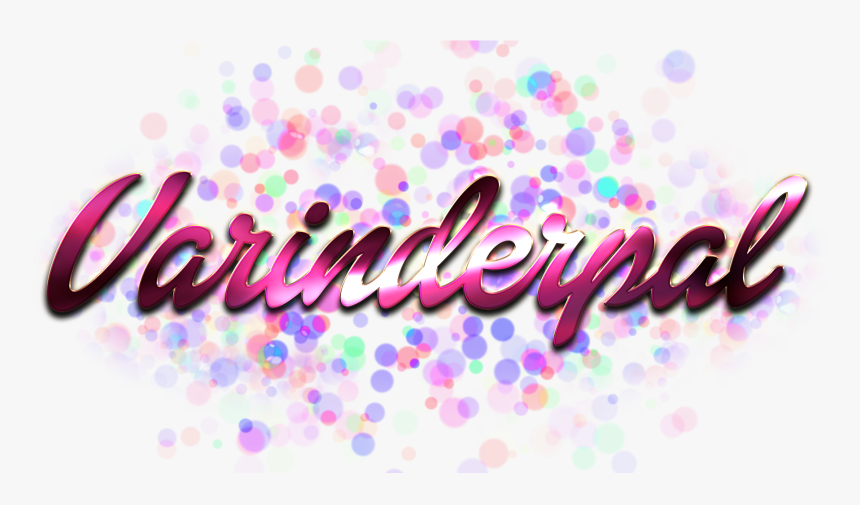 Varinderpal Name Logo Bokeh Png - Kylie Jenner Name Logo, Transparent Png, Free Download