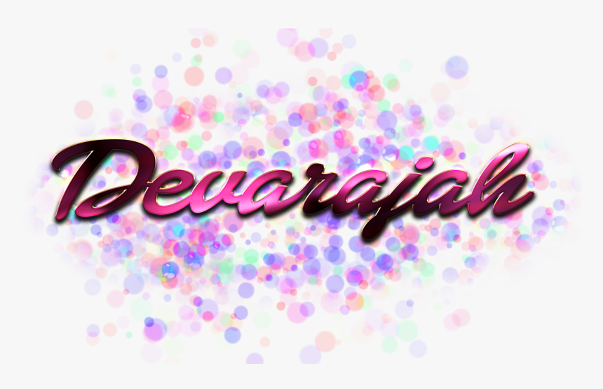 Devarajah Name Logo Bokeh Png - Graphic Design, Transparent Png, Free Download