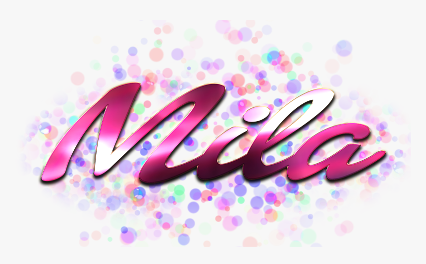 Mila Name Logo Bokeh Png - Meera Name, Transparent Png, Free Download