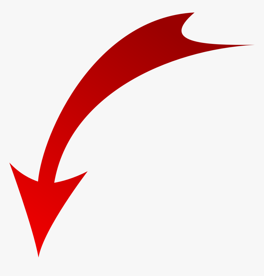 Red Arrow Down - Red Arrow Png Transparent, Png Download - kindpng