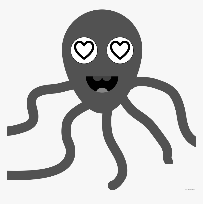 Grayscale Octopus Clipart - Octopus, HD Png Download, Free Download