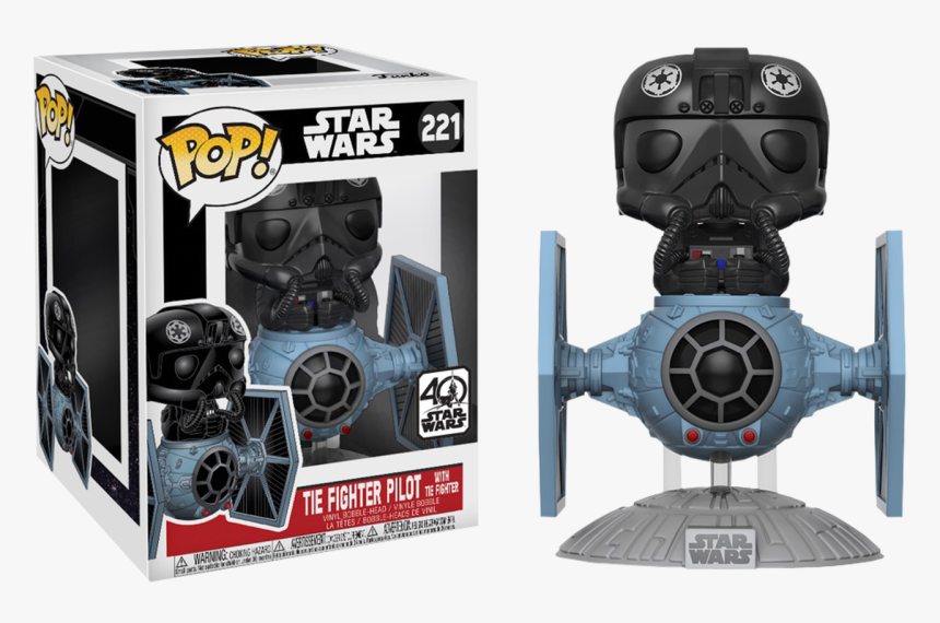 Tie Fighter Pilot With Tie Fighter Deluxe Pop Vinyl, HD Png Download, Free Download