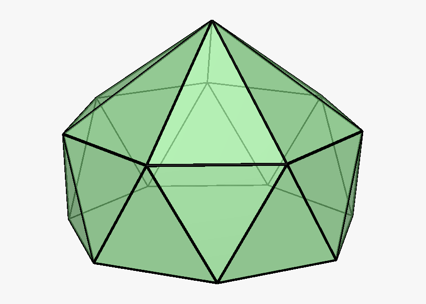 Gyroelongated Heptagonal Pyramid - Triangle, HD Png Download, Free Download