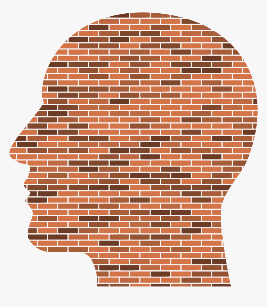 Bricks Head Clip Arts - Brick Head Clip Art, HD Png Download, Free Download