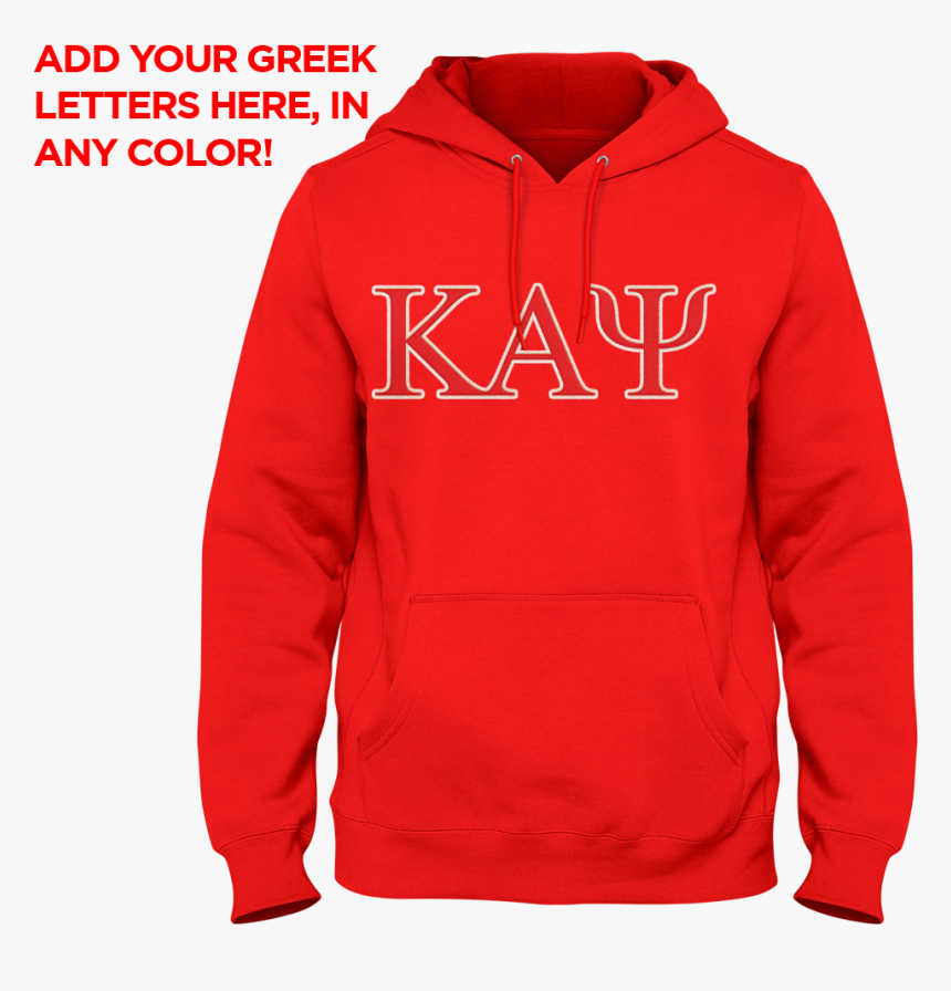 Design Your Own Custom Greek Letter Hoodie - Hoodie, HD Png Download, Free Download