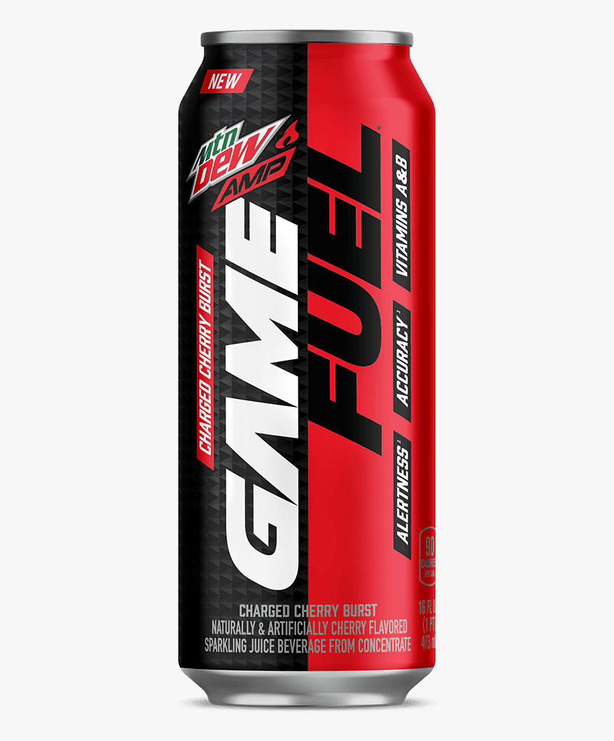 Mtn Dew® Amp® Game Fuel® Charged Cherry Burst - Mtn Dew Game Fuel, HD Png Download, Free Download