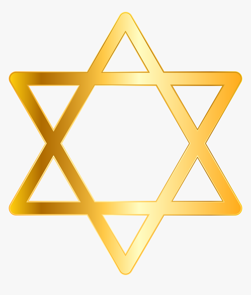 Star Of David Yellow Png Clip Art, Transparent Png, Free Download