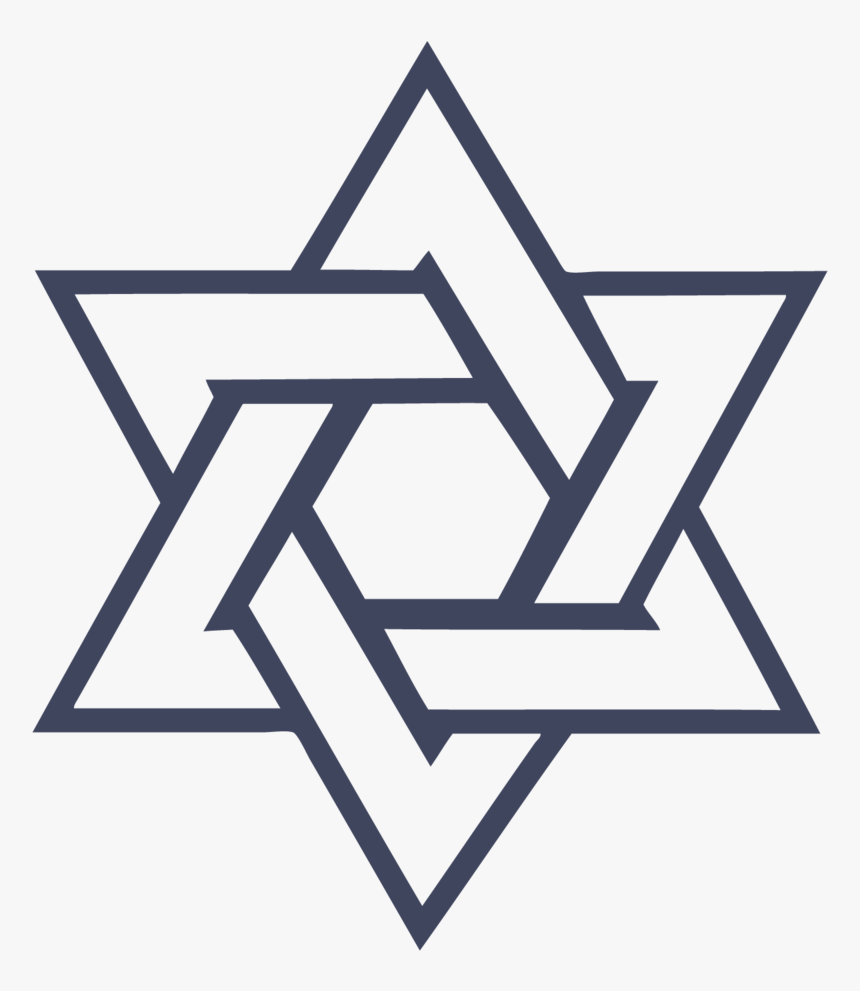 Star Of David Png - Six Point Star Drawing, Transparent Png, Free Download