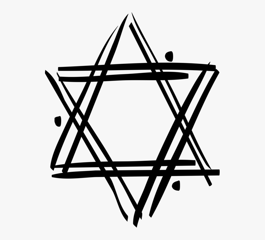 Vector Illustration Of Star Of David Shield Of David - Star Of David, HD Png Download, Free Download