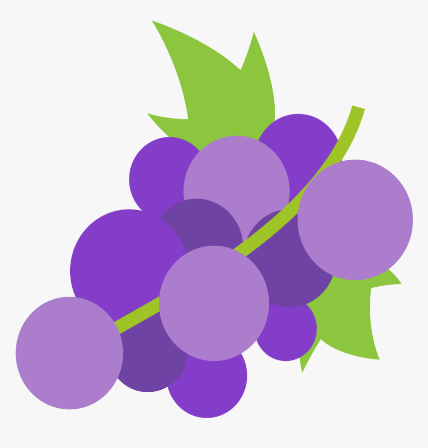 Purple Grapes Cliparts 8, Buy Clip Art - Grape Emoji, HD Png Download, Free Download