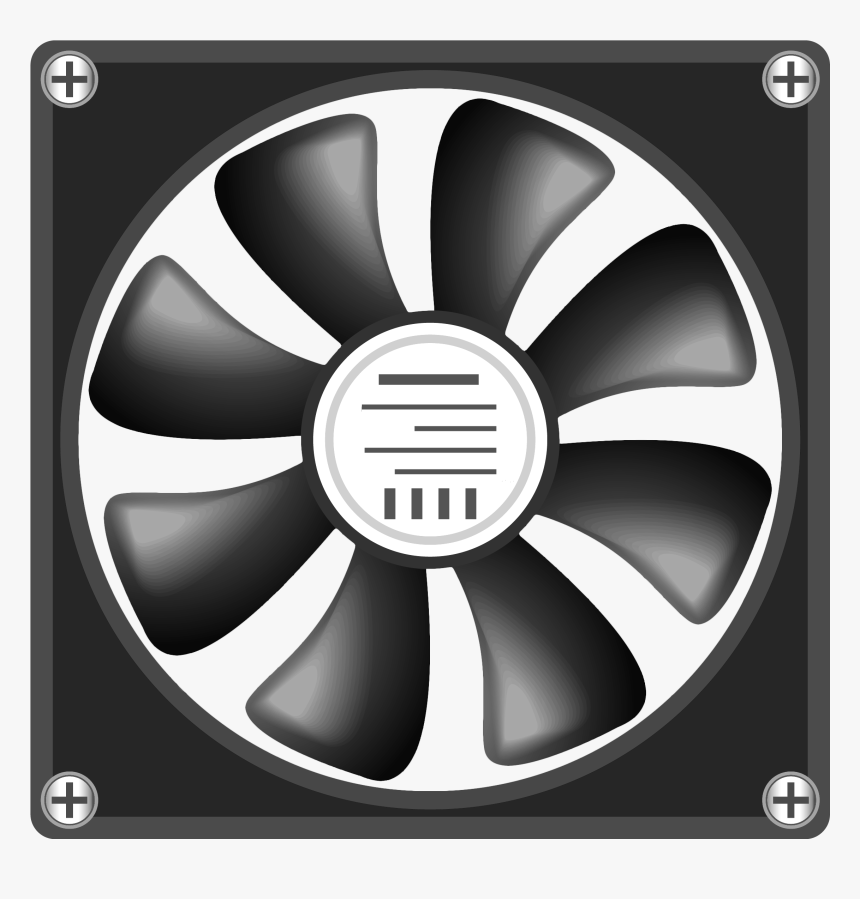 12v Computer Fan Png Clipart - Box Fan Png Clipart, Transparent Png, Free Download