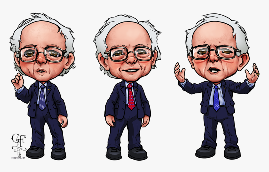 Cute Cartoon Bernie Sanders, HD Png Download, Free Download