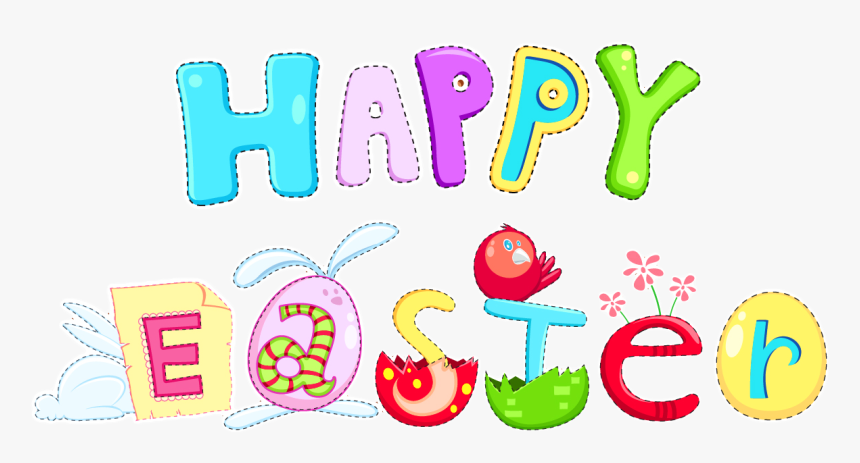 Happy Easter Streamer Png Clip Art