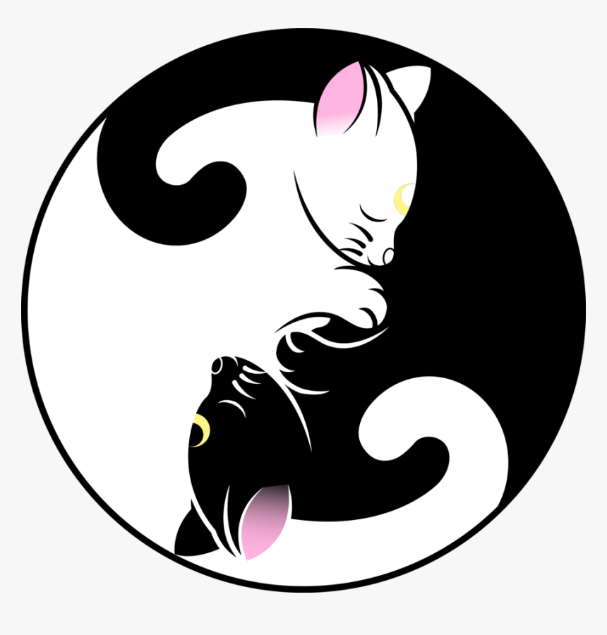 Transparent Moom Clipart - Luna Artemis Yin Yang, HD Png Download, Free Download