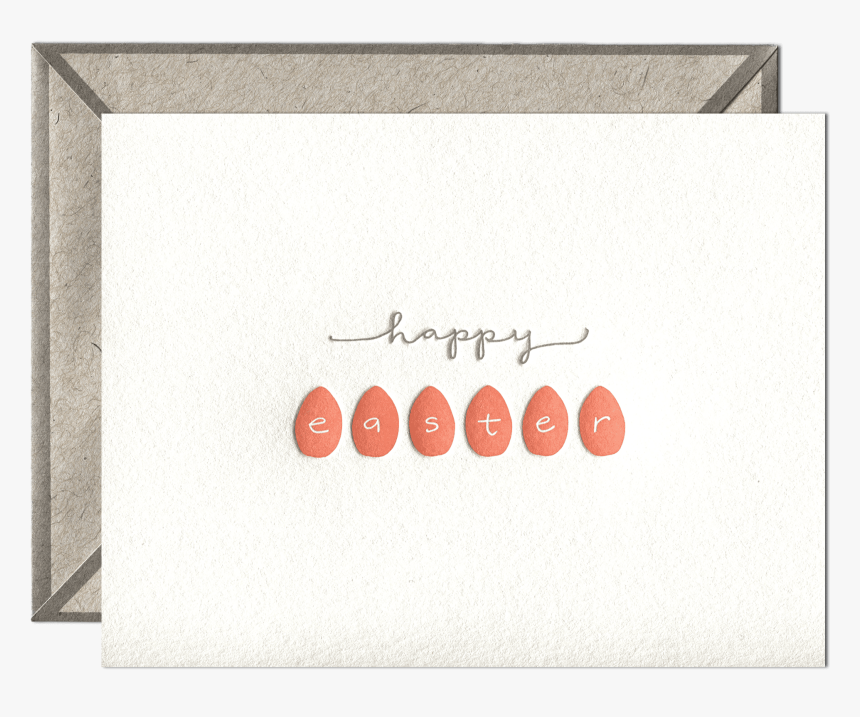 Happy Easter Letterpress Greeting Card - Birthday Wishes Envelope, HD Png Download, Free Download