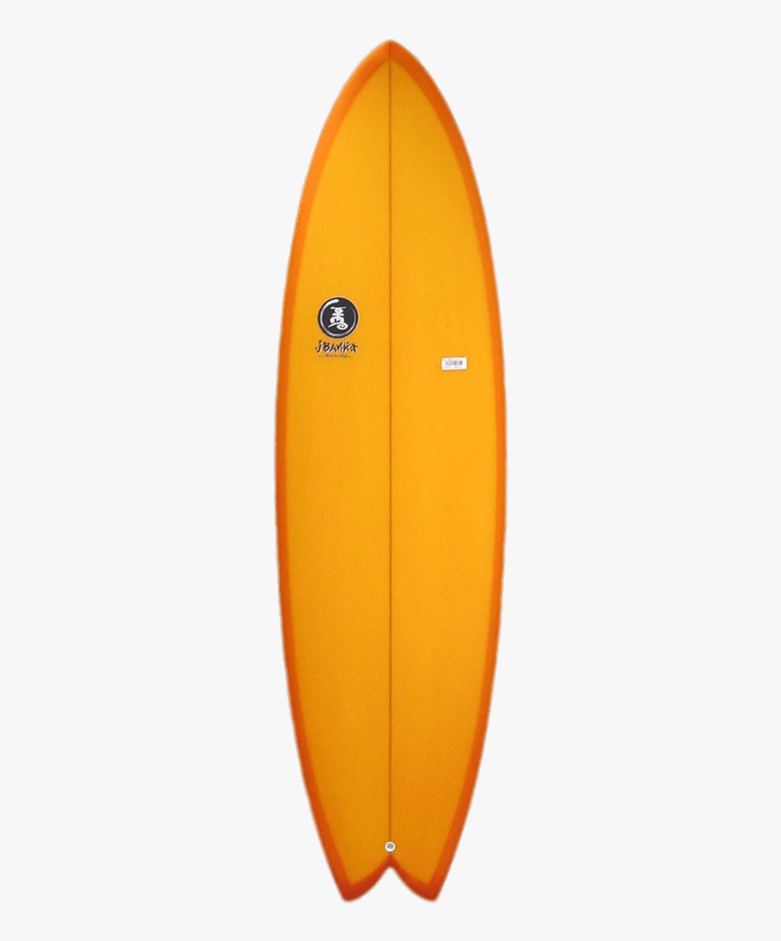 Orange Resin Surfboard Jim Banks Transparent Background