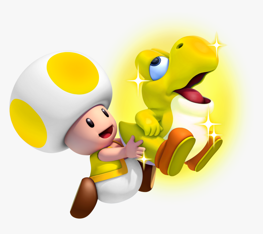 New Super Mario Bros New Super Mario Bros U Deluxe Baby Yoshi Hd Png Download Kindpng