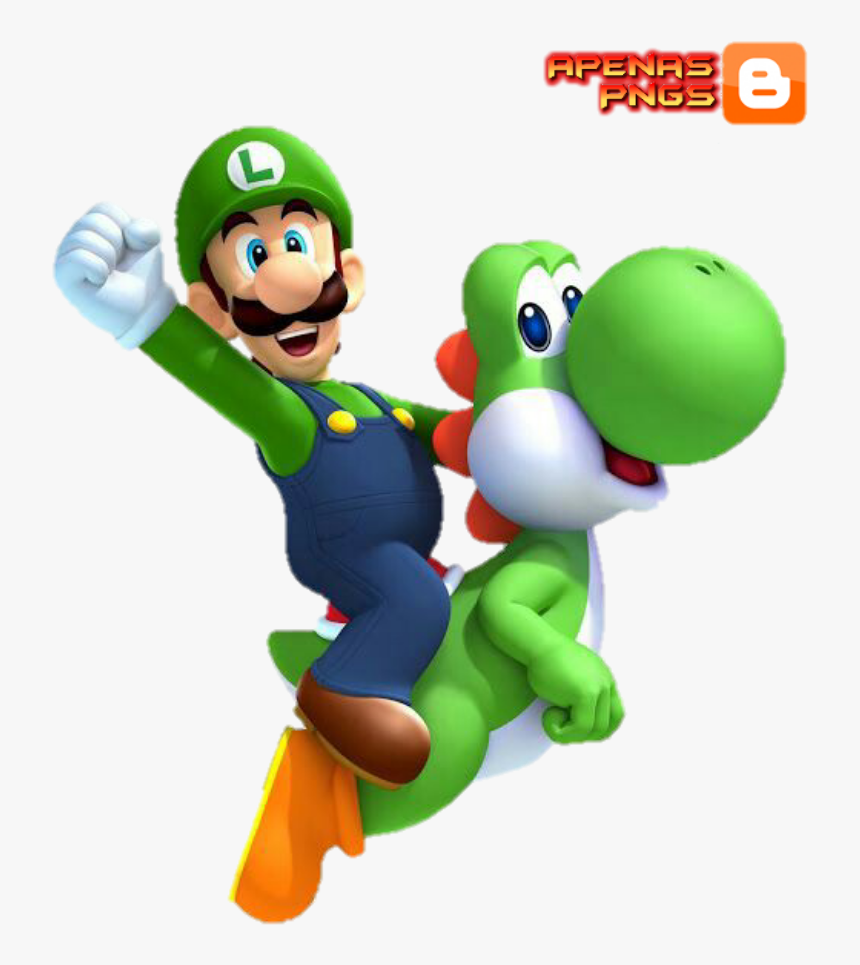 Luigi E Yoshi Run Render - Luigi Mario, HD Png Download, Free Download