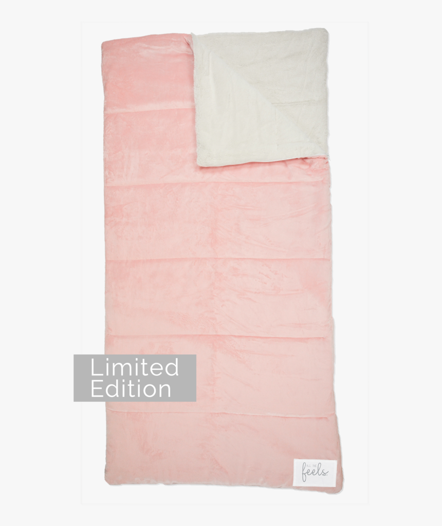 Extra Cozy Sleeping Bag In Pale Blush , Png Download - Linens, Transparent Png, Free Download