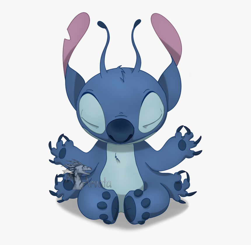 Lilo And Stitch Meditating , Png Download - Stitch Meditating, Transparent Png, Free Download