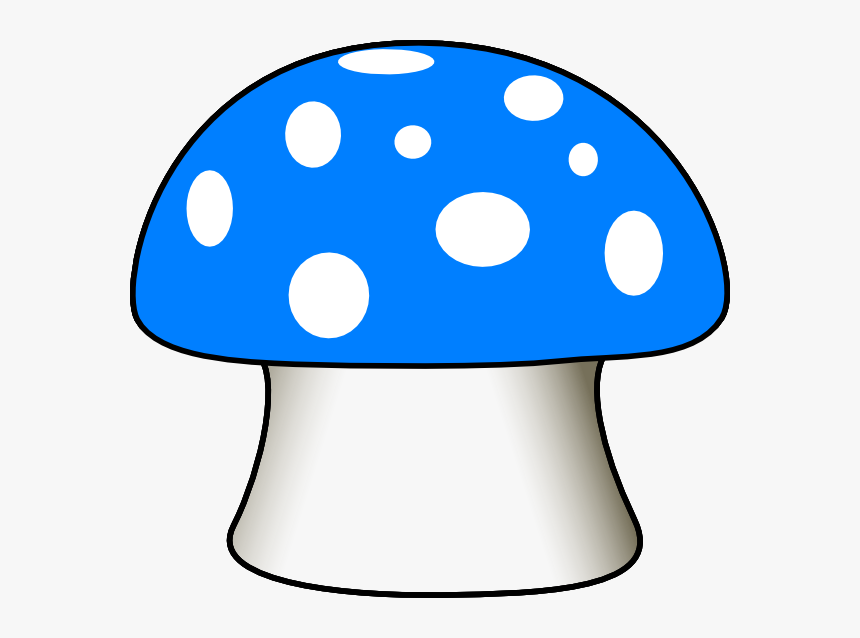 Blue Mushroom Svg Clip Arts - Drawing Of Mushroom House, HD Png Download, Free Download