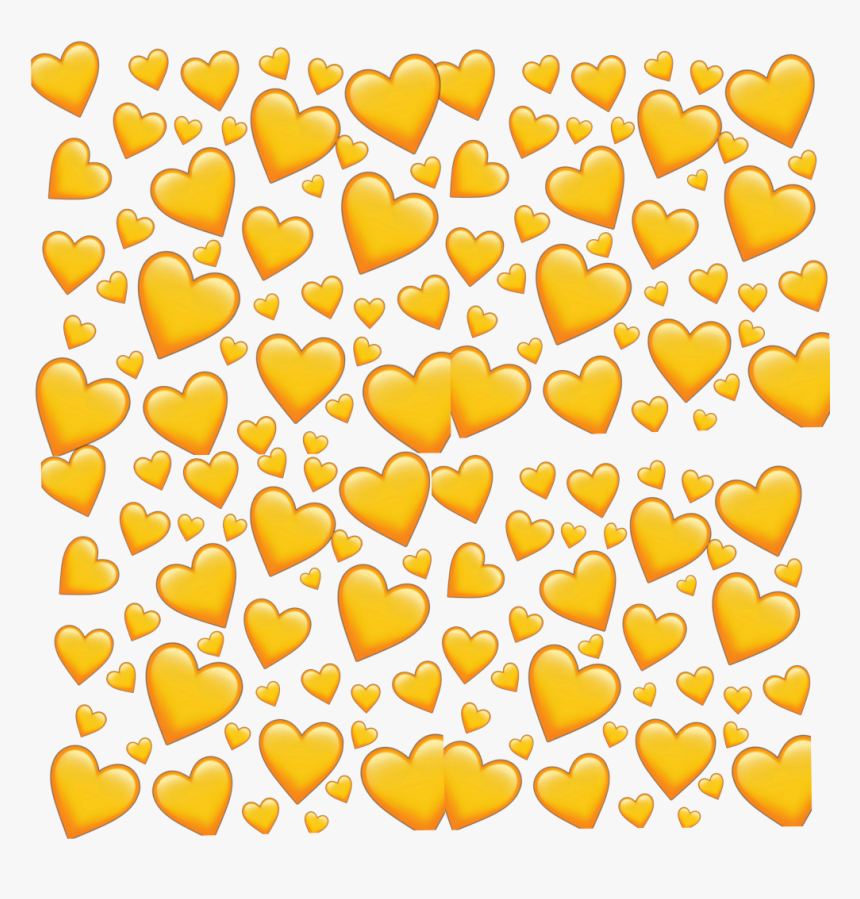 Emoji heart png. Сердечки (желтые). Много сердечек. Много сердечек на прозрачном фоне. Куча сердечек.