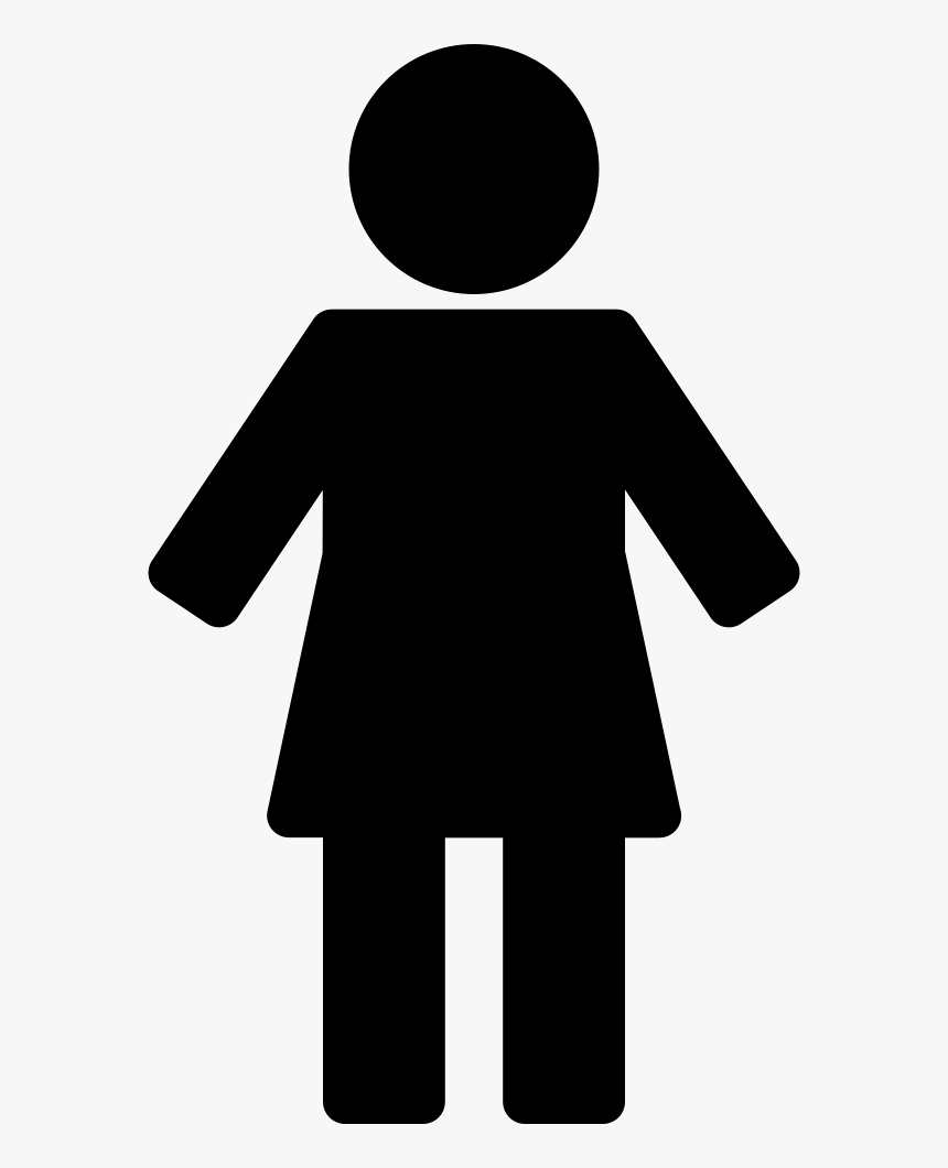 Woman Cartoon Silhouette Png, Transparent Png - kindpng