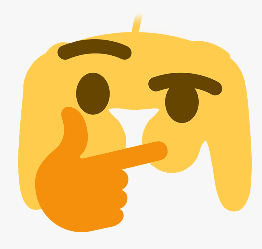 Gccthonk - Thinking Emoji Png, Transparent Png, Free Download