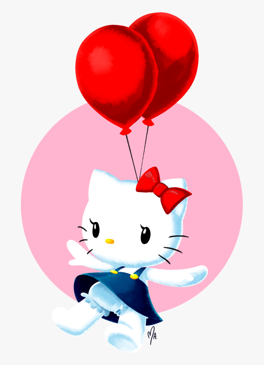 birthday balloons clipart hello kitty hello kitty with balloon png transparent png kindpng birthday balloons clipart hello kitty